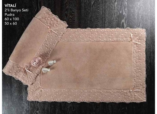 Vitali 2 Pcs Bathroom Mat Set